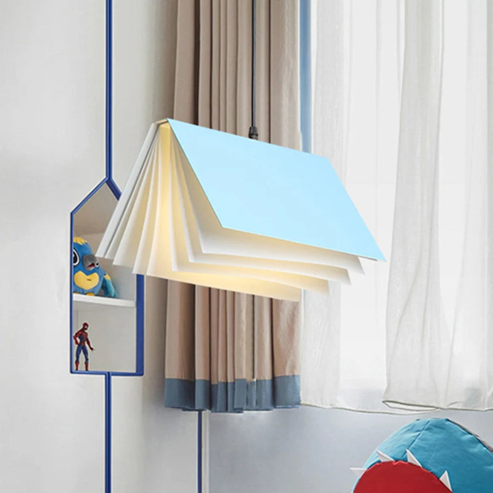 Pendant Light Metal Book Shade for Kids Interior | Libravo