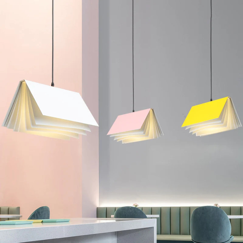 Pendant Light Metal Book Shade for Kids Interior | Libravo