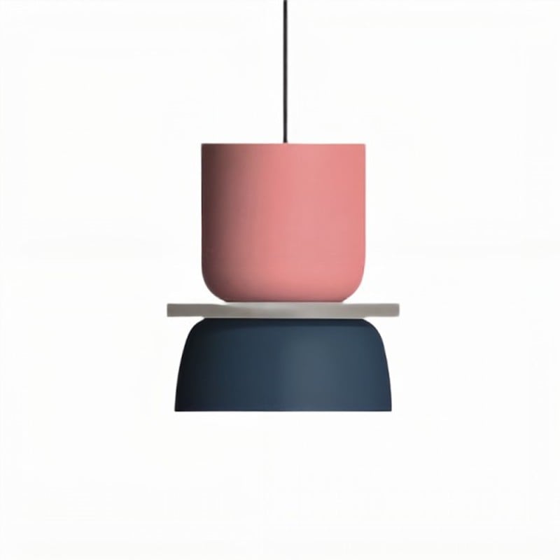 Pendant Light Metal Bowl with Nordic Colour Accents | Rovlen