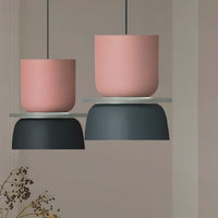 Pendant Light Metal Bowl with Nordic Colour Accents | Rovlen