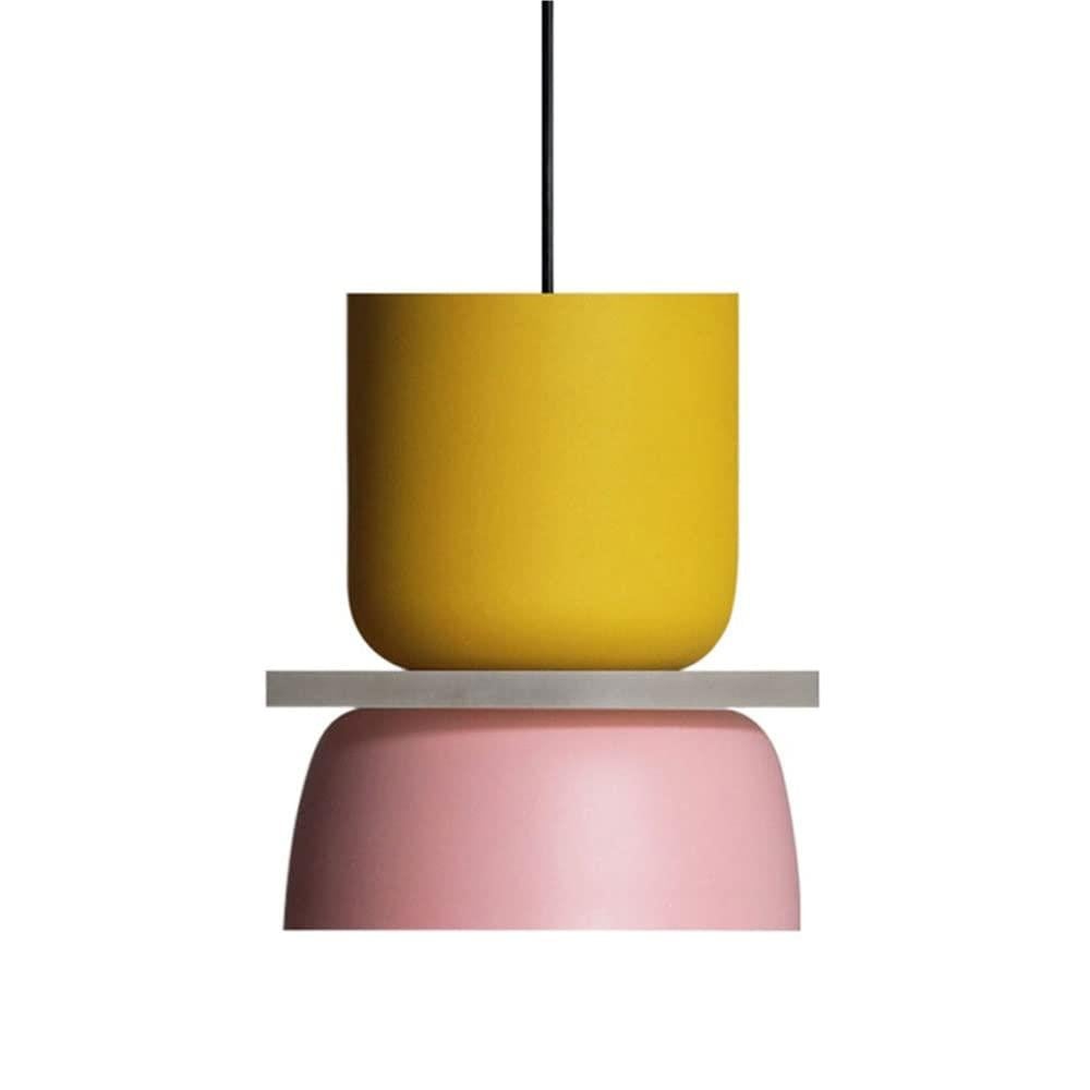 Pendant Light Metal Bowl with Nordic Colour Accents | Rovlen