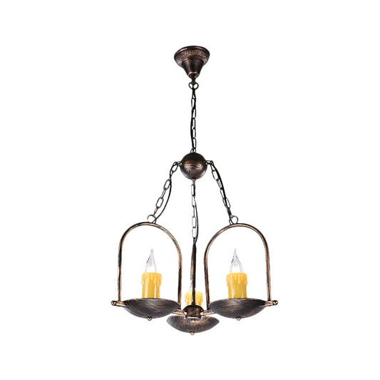 Pendant Light Metal Bronze Candle Design Industrial Dining | Naravo