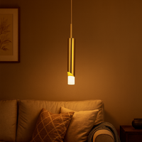 Pendant Light Metal Cylinder LED Compatible Modern | Zelvari