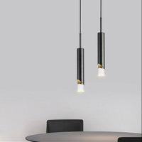 Pendant Light Metal Cylinder LED Compatible Modern | Zelvari