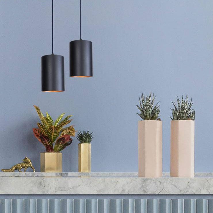 Pendant Light Metal Cylinder in Vintage Style | Xerevo