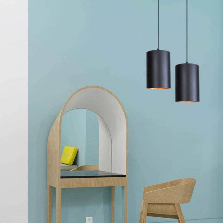 Pendant Light Metal Cylinder in Vintage Style | Xerevo