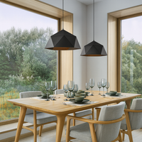 Pendant Light Metal Diamond Shape Modern Interior | Polydra