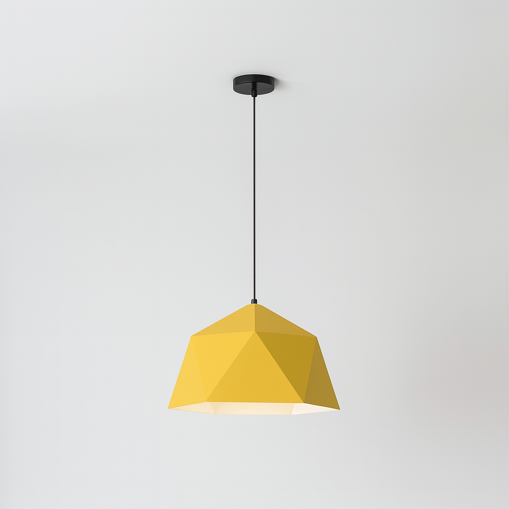 Pendant Light Metal Diamond Shape Modern Interior | Polydra