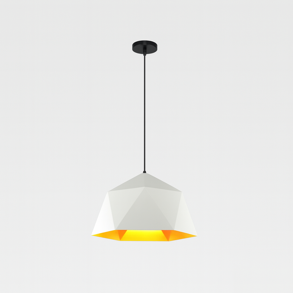 Pendant Light Metal Diamond Shape Modern Interior | Polydra