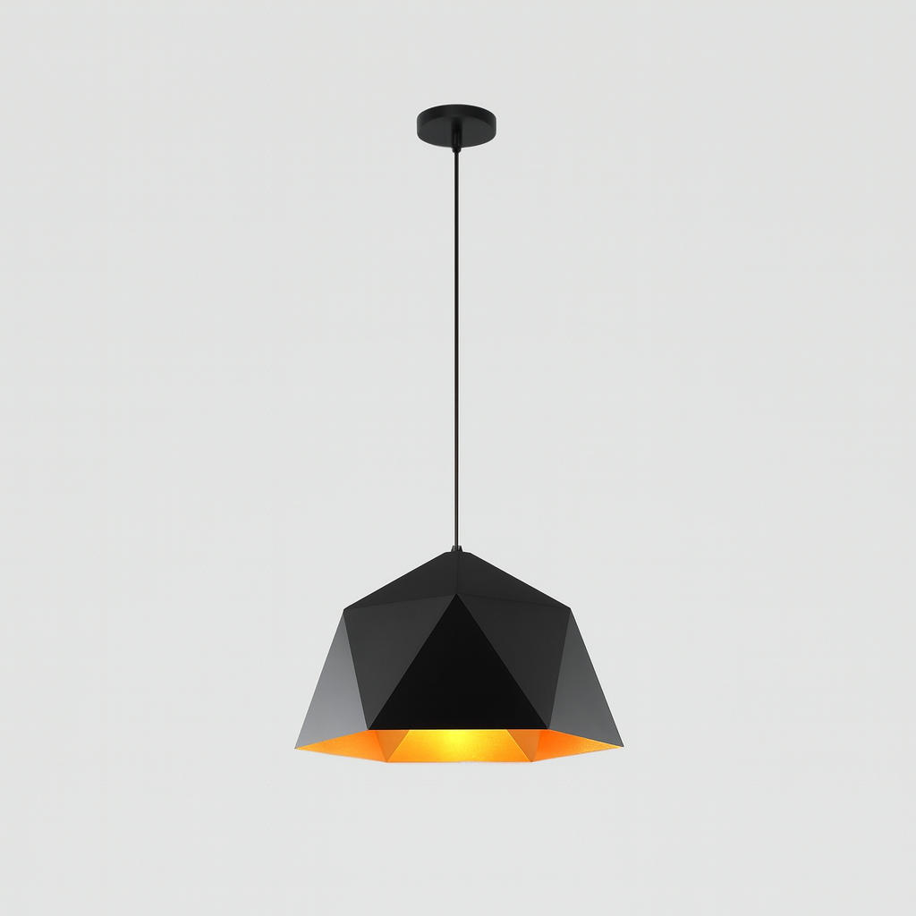 Pendant Light Metal Diamond Shape Modern Interior | Polydra