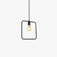 Pendant Light Metal Frame Industrial Style | Geomara