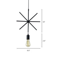 Pendant Light Metal Frame Industrial Style | Geomara