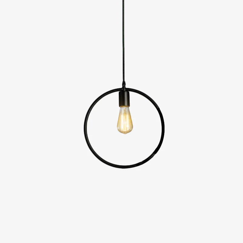 Pendant Light Metal Frame Industrial Style | Geomara