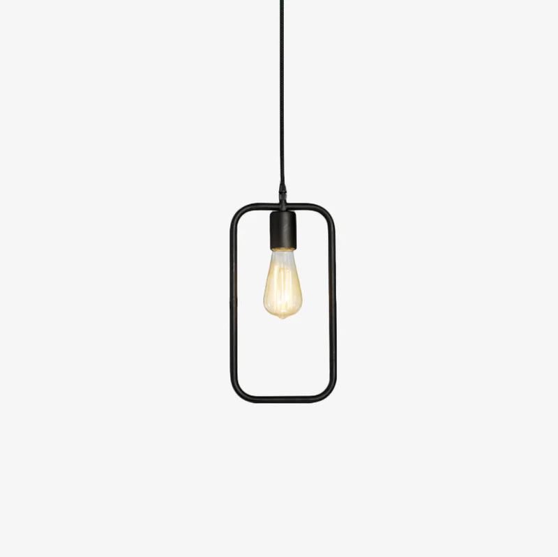 Pendant Light Metal Frame Industrial Style | Geomara