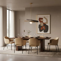 Pendant Light Metal Glass Mid Century Design | Elivar