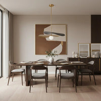 Pendant Light Metal Glass Mid Century Design | Elivar