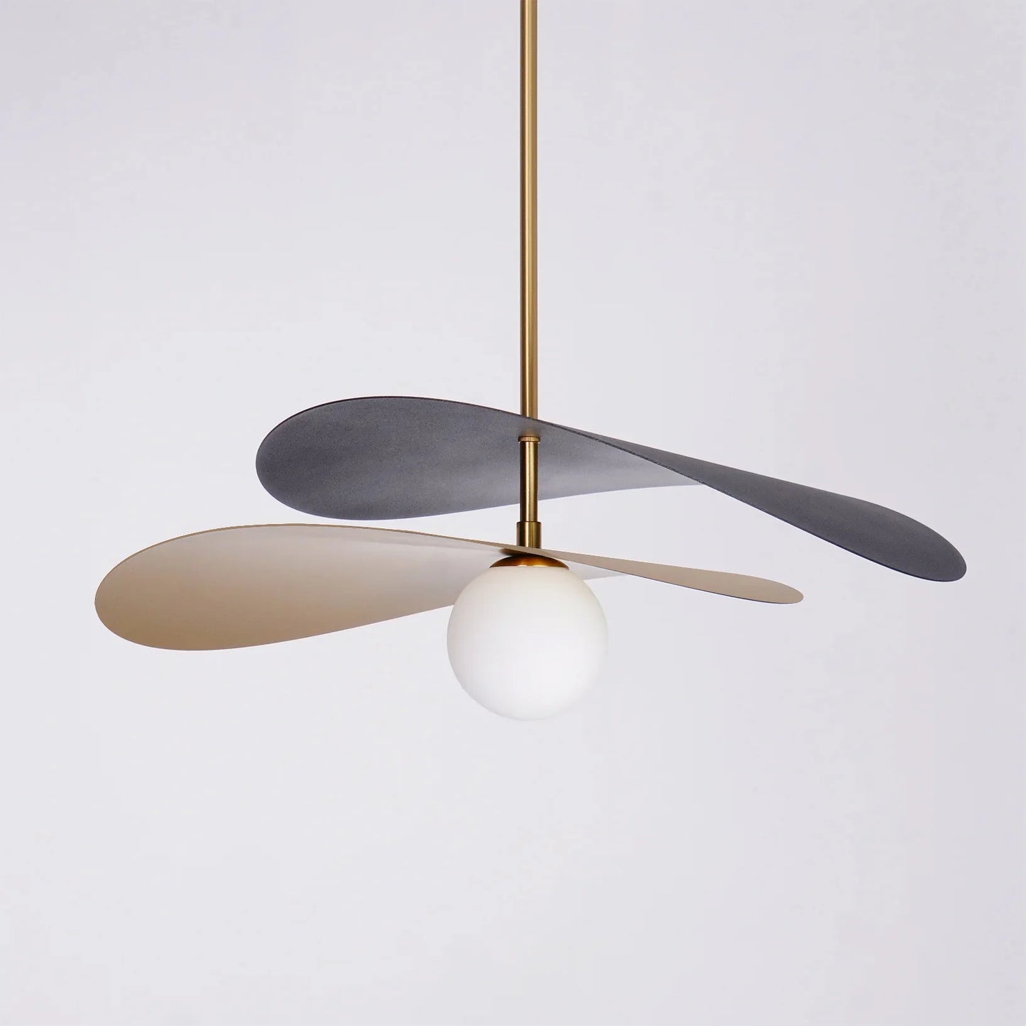 Pendant Light Metal Glass Mid Century Design | Elivar