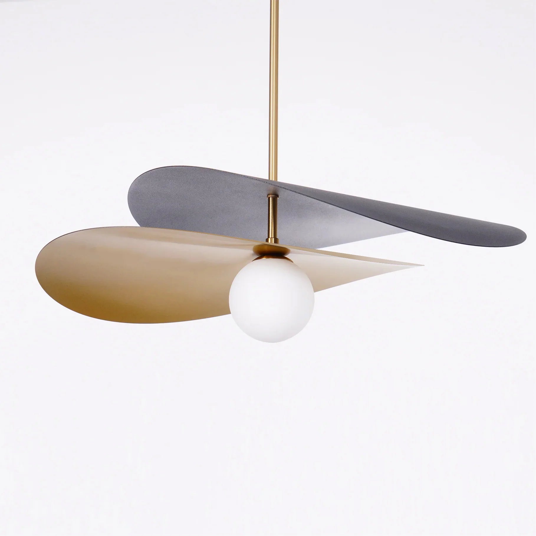 Pendant Light Metal Glass Mid Century Design | Elivar