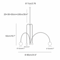 Pendant Light Metal Glass Nordic Style | Valnor