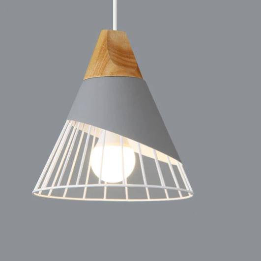 Pendant Light Metal Wood Nordic Design | Sylven
