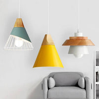 Pendant Light Metal Wood Nordic Design | Sylven