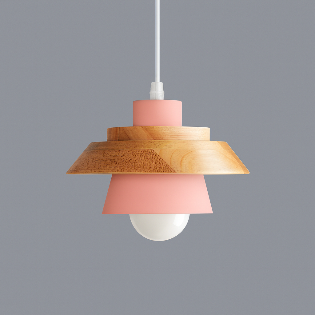 Pendant Light Metal Wood Nordic Design | Sylven