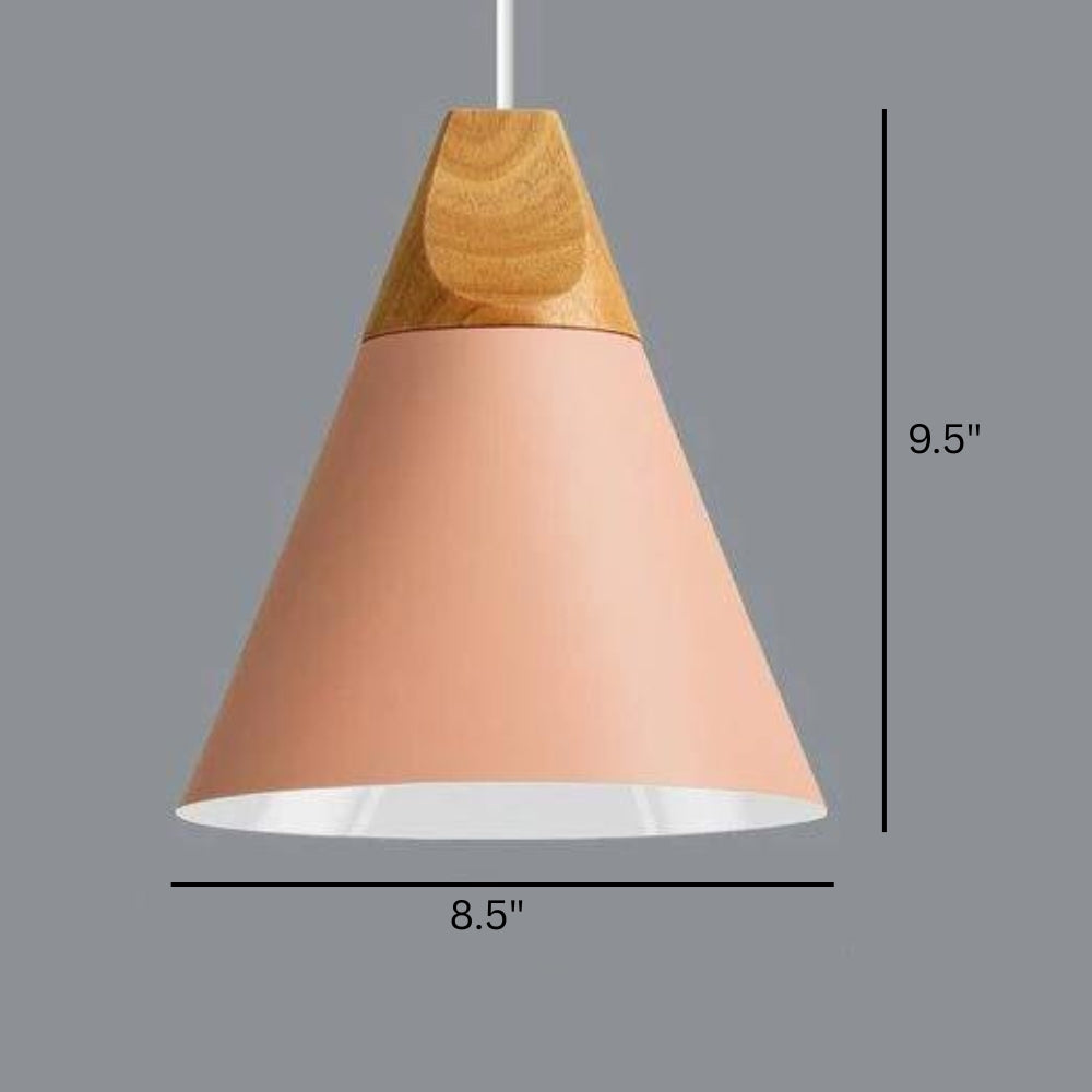 Pendant Light Metal Wood Nordic Design | Sylven