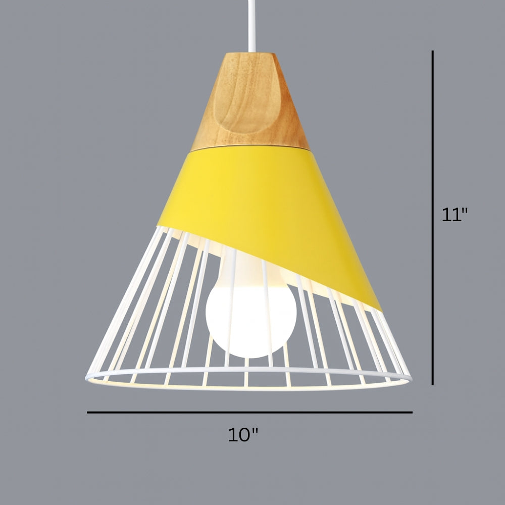 Pendant Light Metal Wood Nordic Design | Sylven