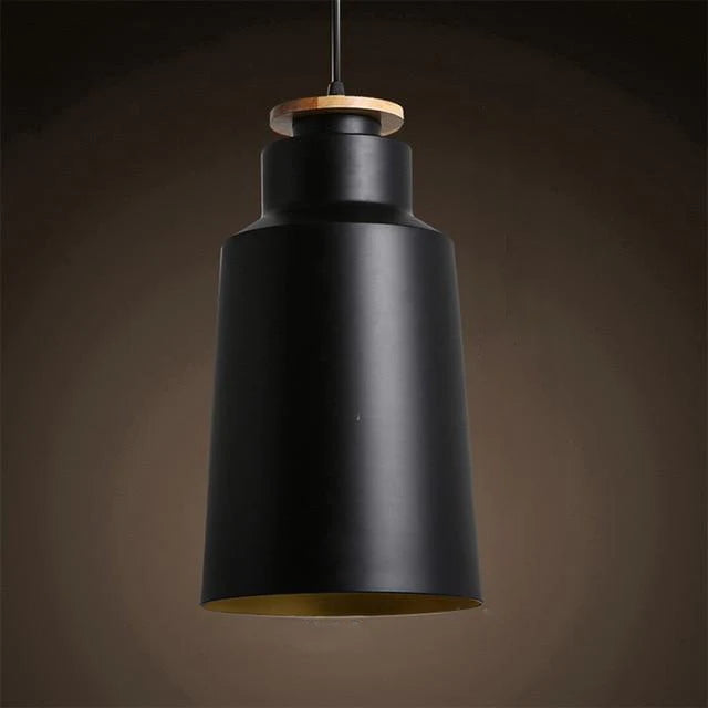 Pendant Light Metal and Wood Scandinavian Interior | Portan