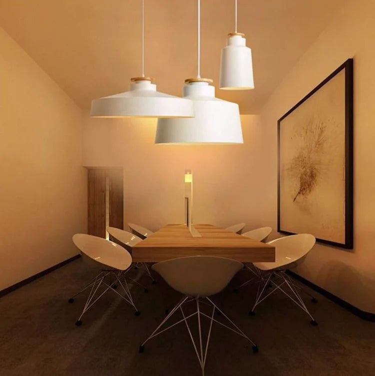 Pendant Light Metal and Wood Scandinavian Interior | Portan