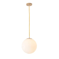 Pendant Light Milky Glass in Nordic Style | Zorevo