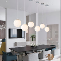 Pendant Light Milky Glass in Nordic Style | Zorevo