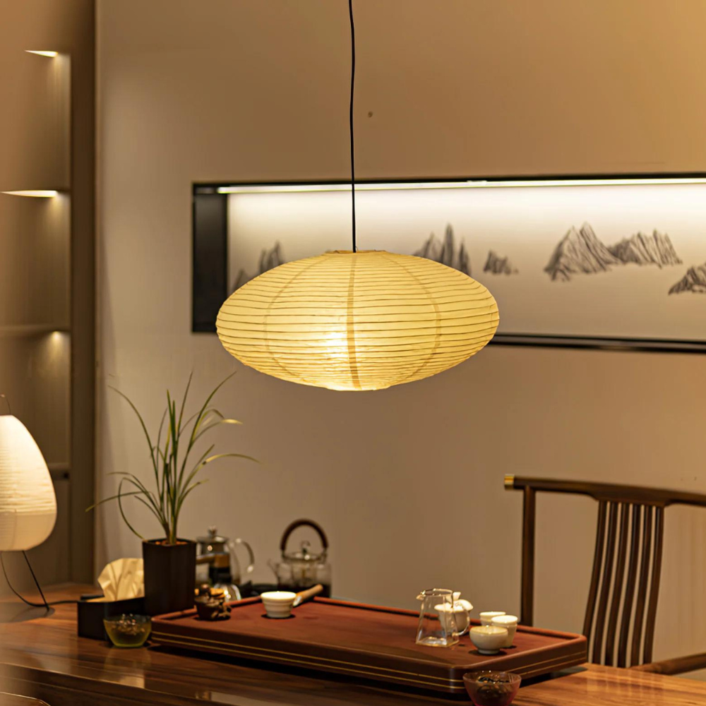 Pendant Light Mulberry Paper Japandi Style | Sorano
