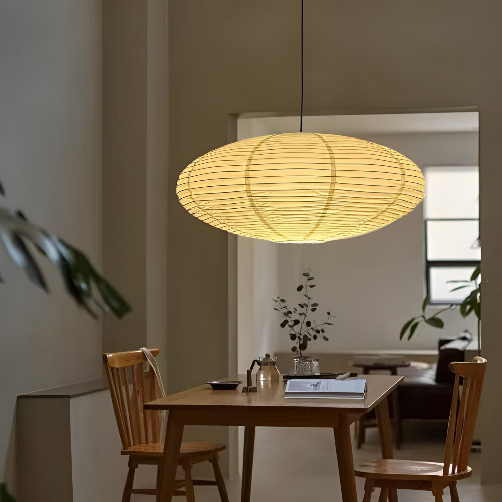 Pendant Light Mulberry Paper Japandi Style | Sorano