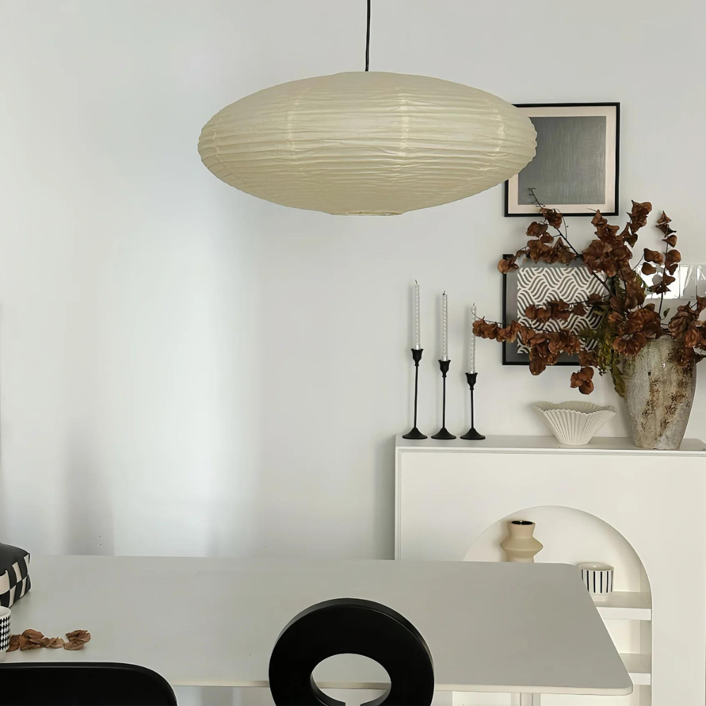 Pendant Light Mulberry Paper Japandi Style | Sorano