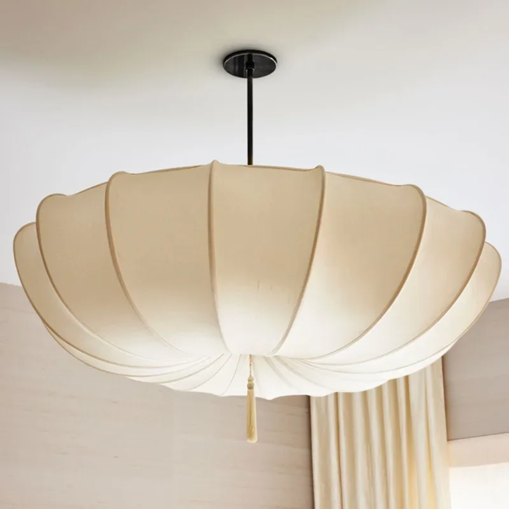 Pendant Light Natural Fabric Wabi Sabi Style | Parion