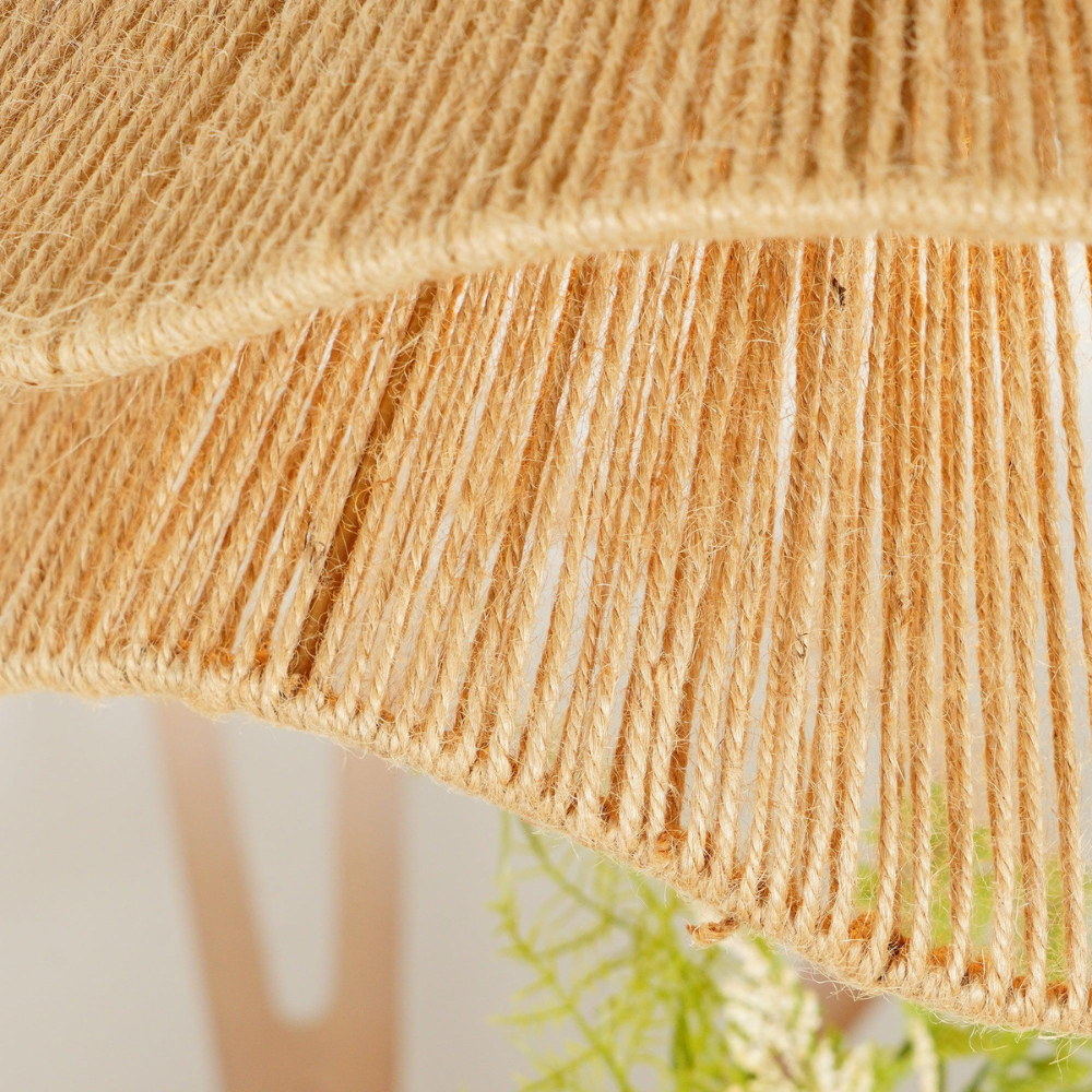 Pendant Light Natural Jute Boho Style | Vilora