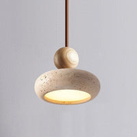 Pendant Light Natural Travertine Retro Wabi Sabi Style | Tavoro