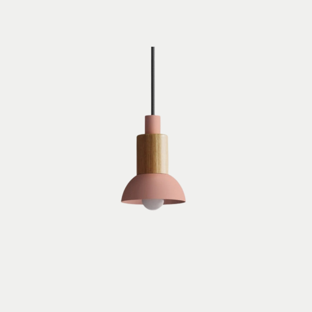 Pendant Light Nordic Shape Wood Metal | Arveta