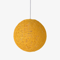 Pendant Light Paper Sphere in Nordic Wicker Style | Narvelo