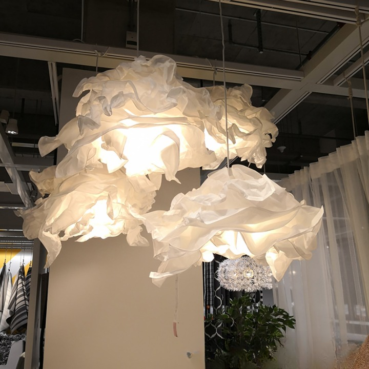 Pendant Light Parchment Cloud in Nordic Style | Aeruno