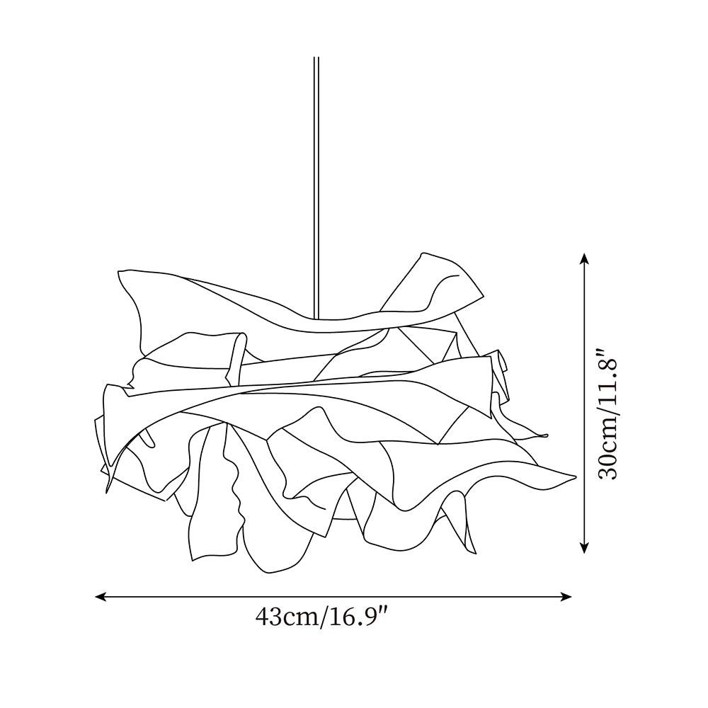 Pendant Light Parchment Cloud in Nordic Style | Aeruno