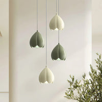 Pendant Light Resin Shade in Modern Floral Style | Nerano
