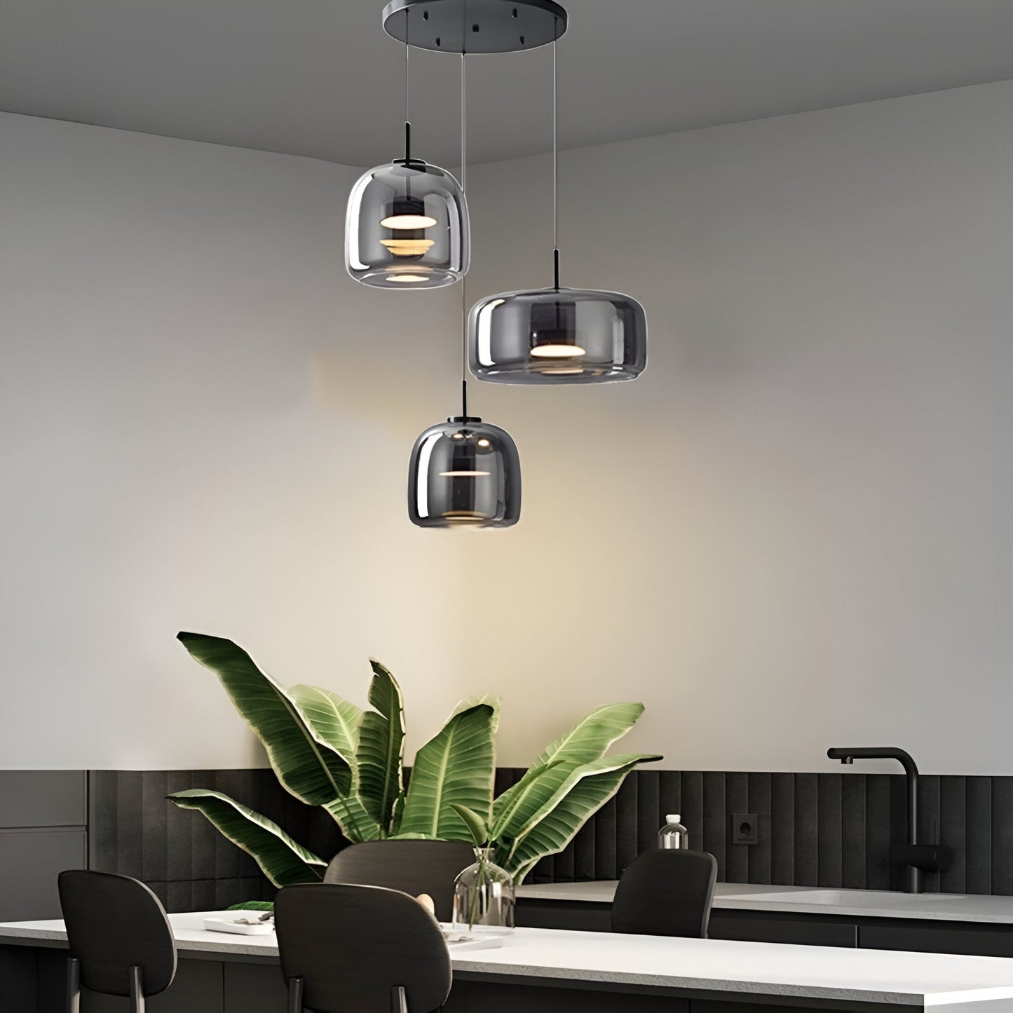 Pendant Light Retro Glass LED Modern Style | Halvra