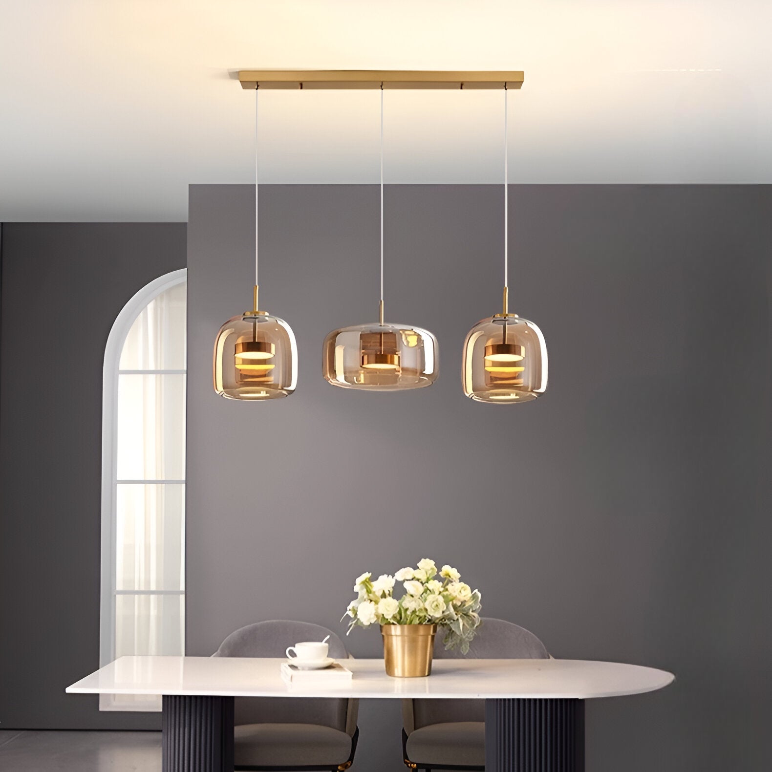 Pendant Light Retro Glass LED Modern Style | Halvra