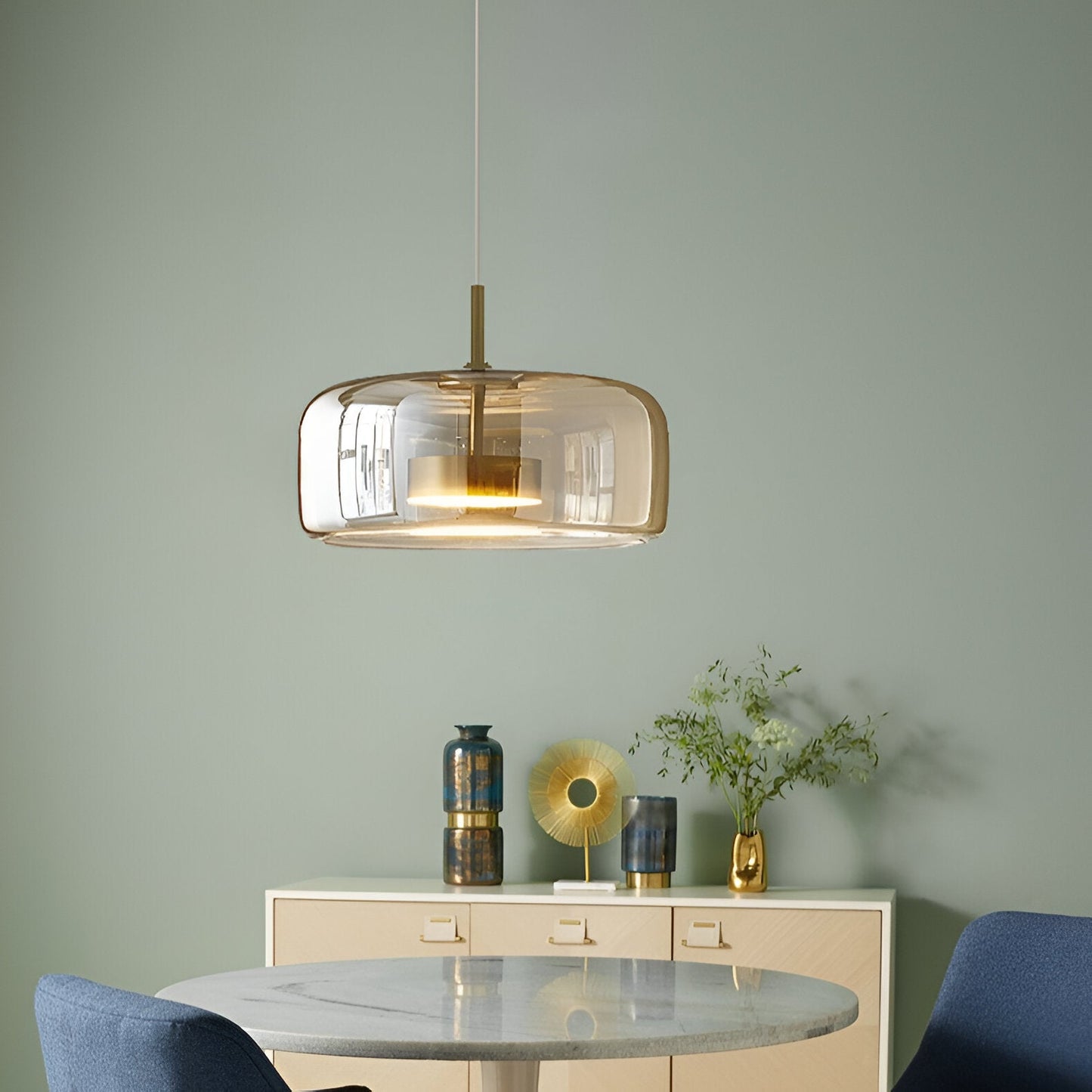 Pendant Light Retro Glass LED Modern Style | Halvra