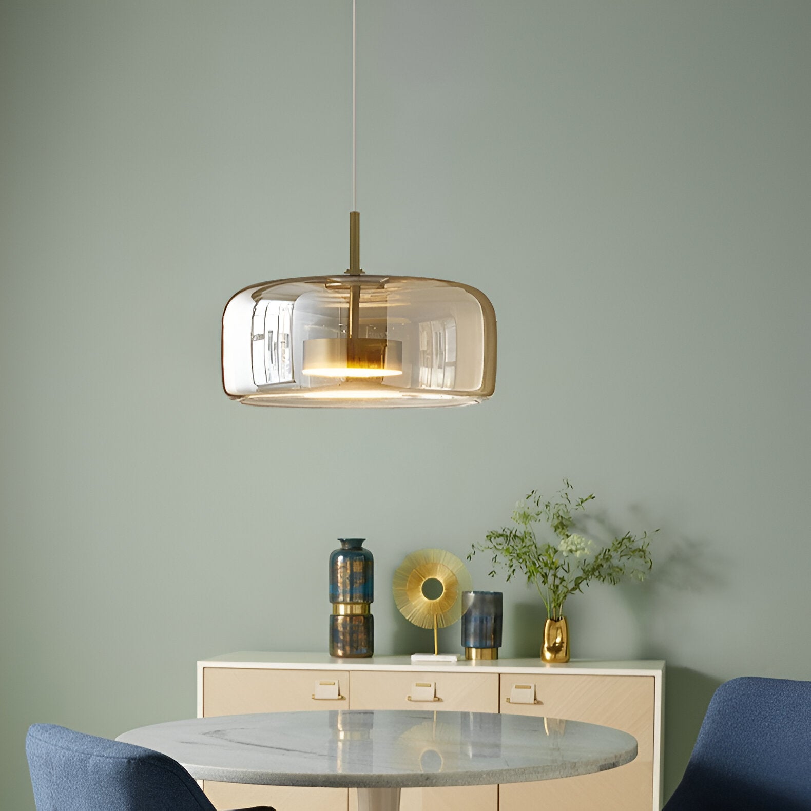 Pendant Light Retro Glass LED Modern Style | Halvra