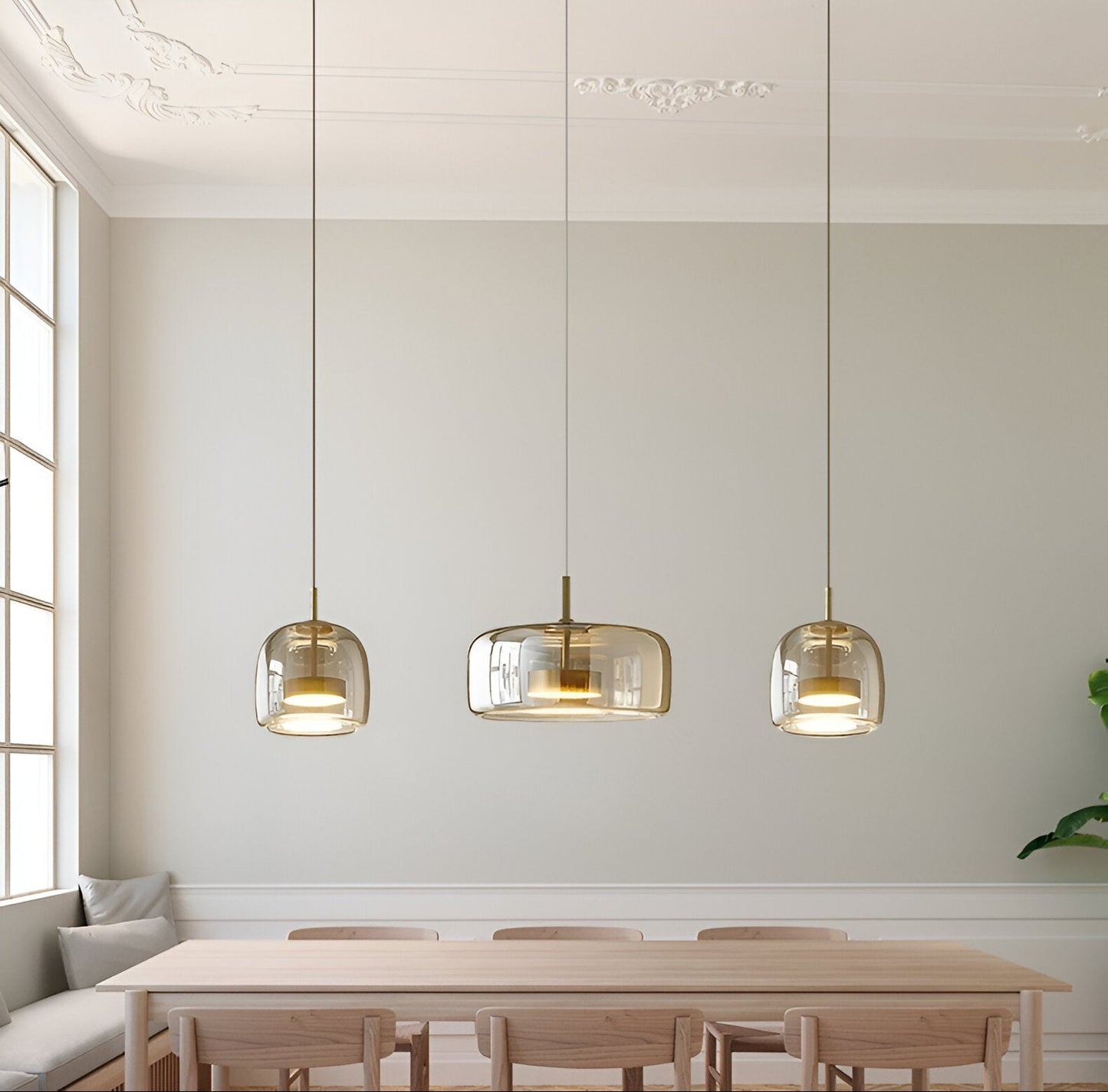 Pendant Light Retro Glass LED Modern Style | Halvra