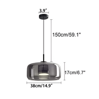 Pendant Light Retro Glass LED Modern Style | Halvra