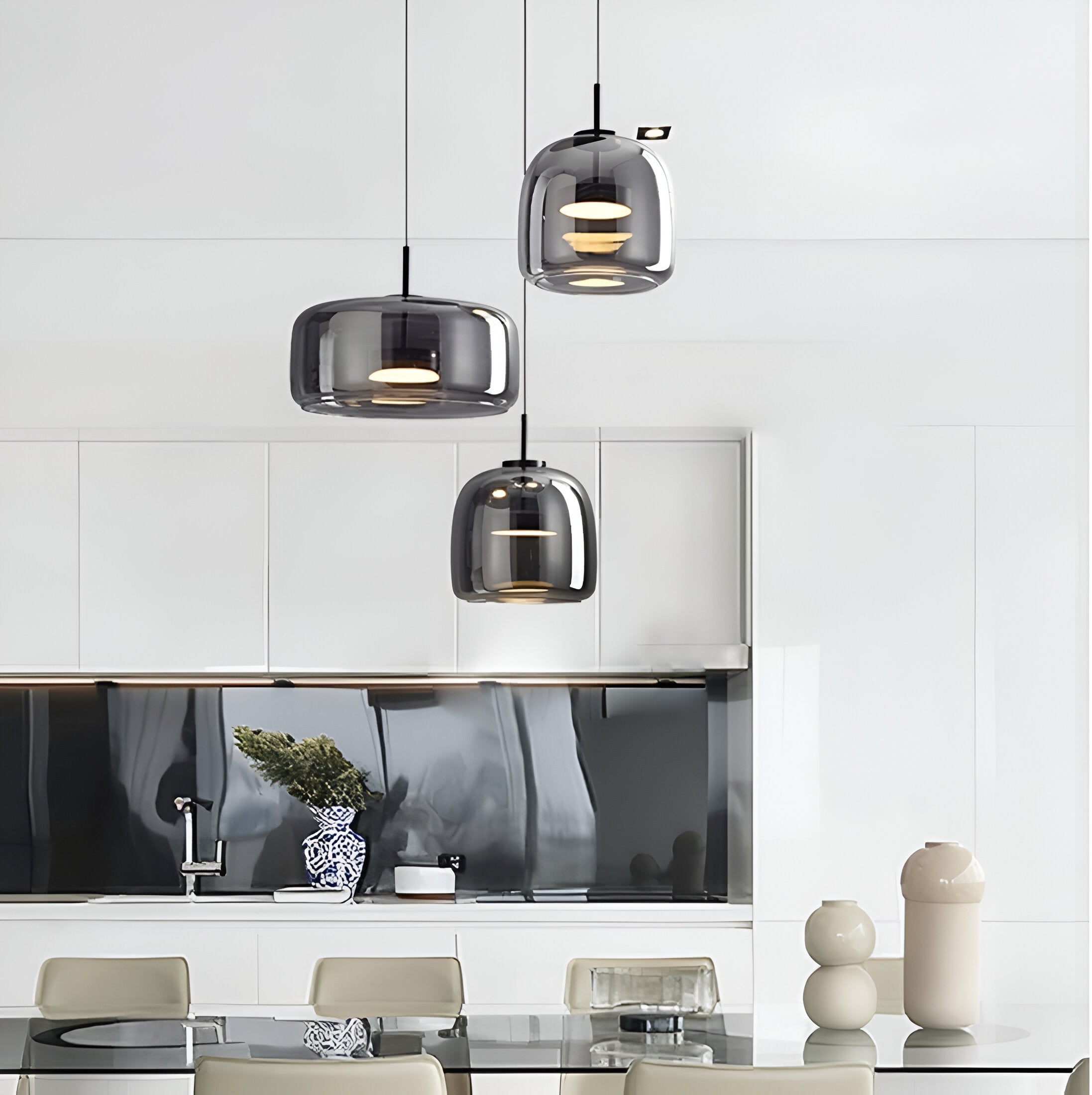 Pendant Light Retro Glass LED Modern Style | Halvra